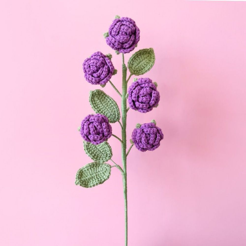 1pc Handmade Knitted Flower Crochet Flower Gift for Her Wedding Gift - DigiVirt