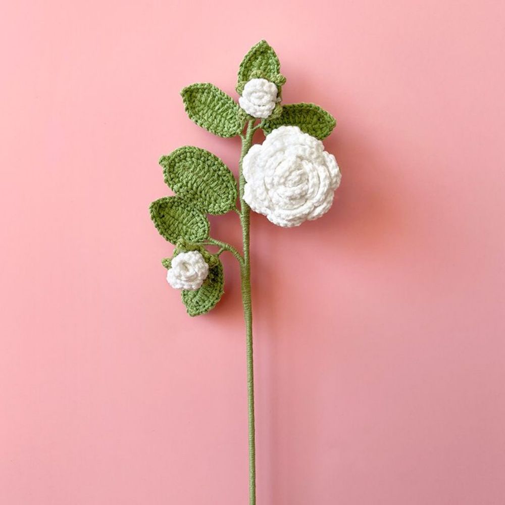 1pc Handmade Knitted Flower Crochet Flower Gift for Her Wedding Gift - DigiVirt