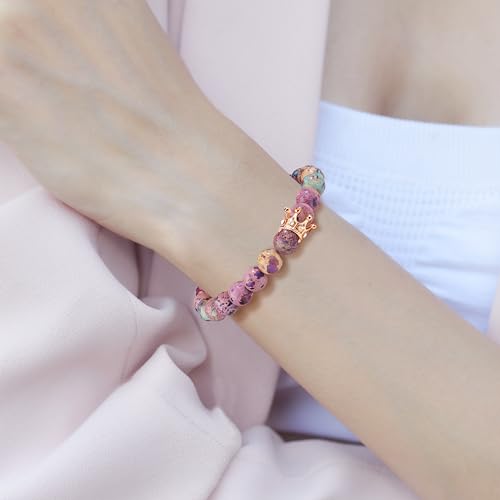 Woman Birthday Gifts Idea Friendship Gifts For Women Best Friends Besties Aunt Female Mom Daughter Granddaughter Gf Anniversary Christmas Valentines Day Graduation Healing Stone Crown Gifts For Her