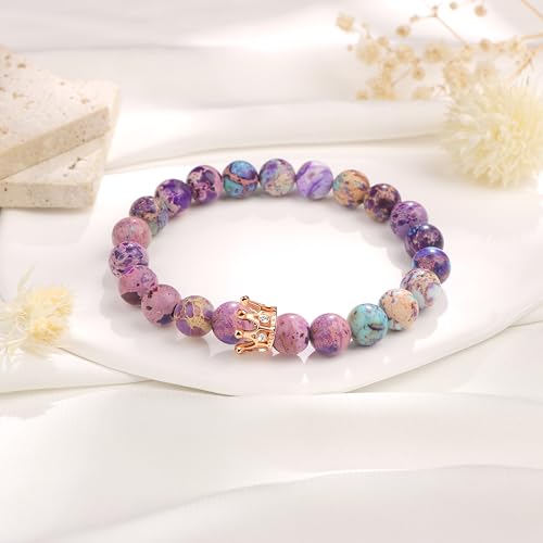 Woman Birthday Gifts Idea Friendship Gifts For Women Best Friends Besties Aunt Female Mom Daughter Granddaughter Gf Anniversary Christmas Valentines Day Graduation Healing Stone Crown Gifts For Her