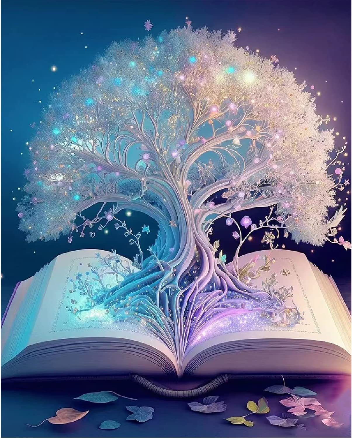 5d Diamond Painting Full Diamond DIY Round Diamond Life Tree Diamond Embroidery Hanging Painting Diamond Sticker Living Room Decorative Painting - DigiVirt