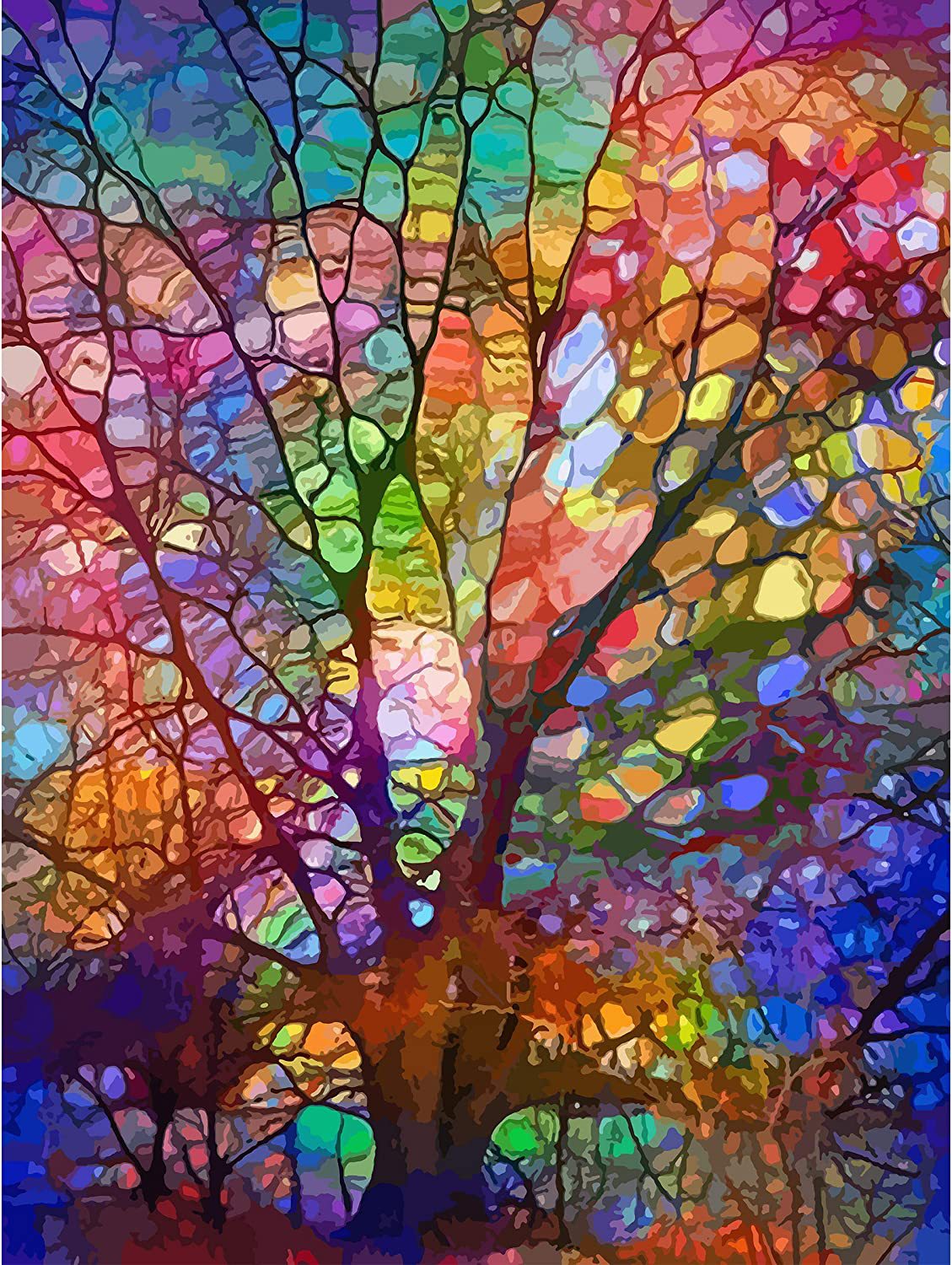 5d Diamond Painting Full Diamond DIY Round Diamond Life Tree Diamond Embroidery Hanging Painting Diamond Sticker Living Room Decorative Painting - DigiVirt