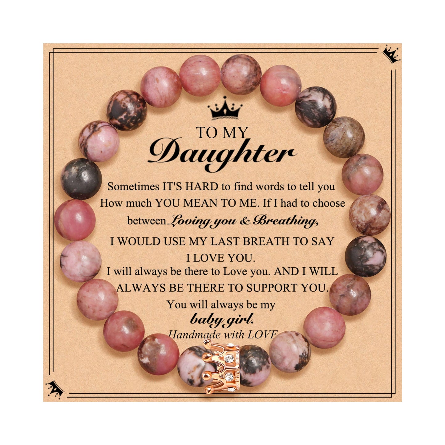 Woman Birthday Gifts Idea Friendship Gifts For Women Best Friends Besties Aunt Female Mom Daughter Granddaughter Gf Anniversary Christmas Valentines Day Graduation Healing Stone Crown Gifts For Her