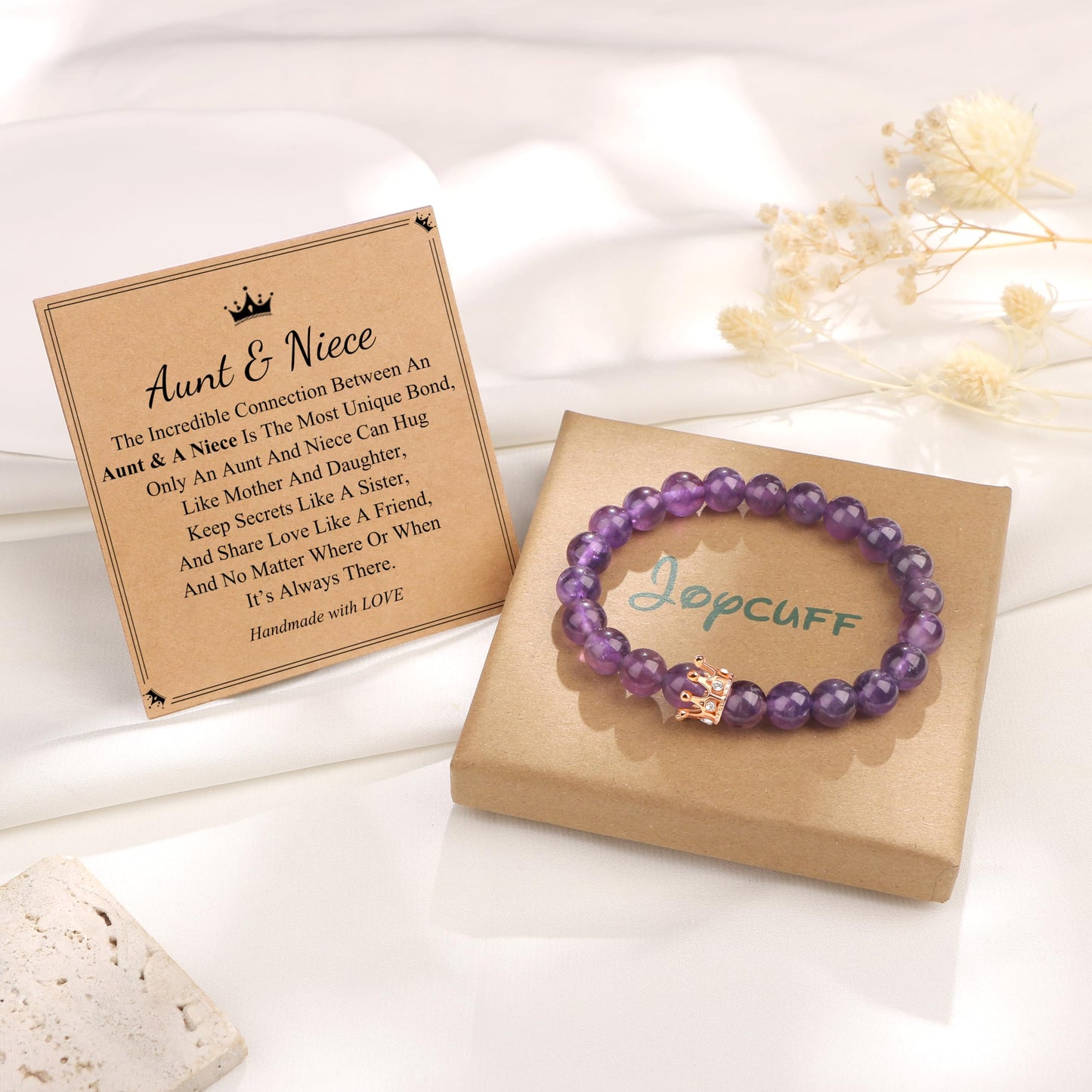 Woman Birthday Gifts Idea Friendship Gifts For Women Best Friends Besties Aunt Female Mom Daughter Granddaughter Gf Anniversary Christmas Valentines Day Graduation Healing Stone Crown Gifts For Her