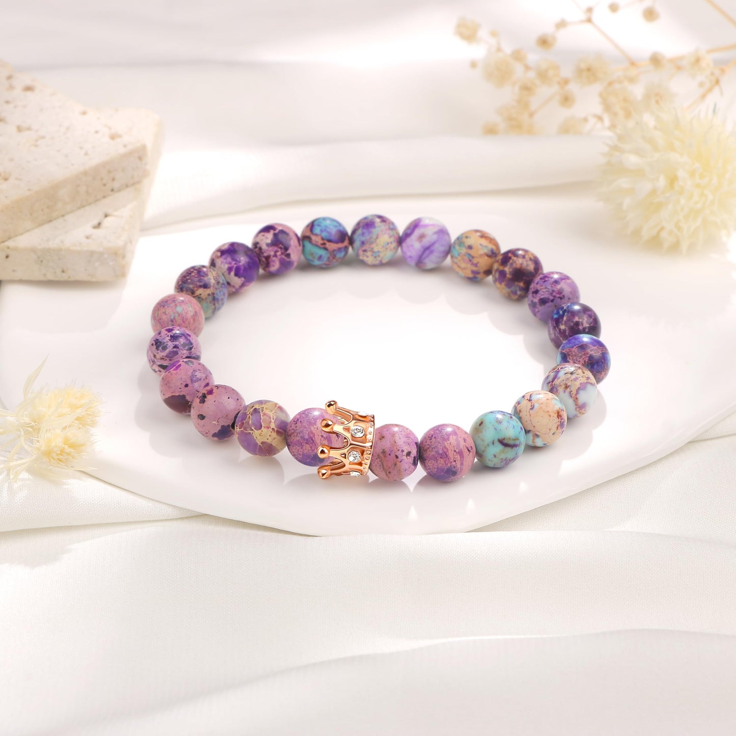 Woman Birthday Gifts Idea Friendship Gifts For Women Best Friends Besties Aunt Female Mom Daughter Granddaughter Gf Anniversary Christmas Valentines Day Graduation Healing Stone Crown Gifts For Her