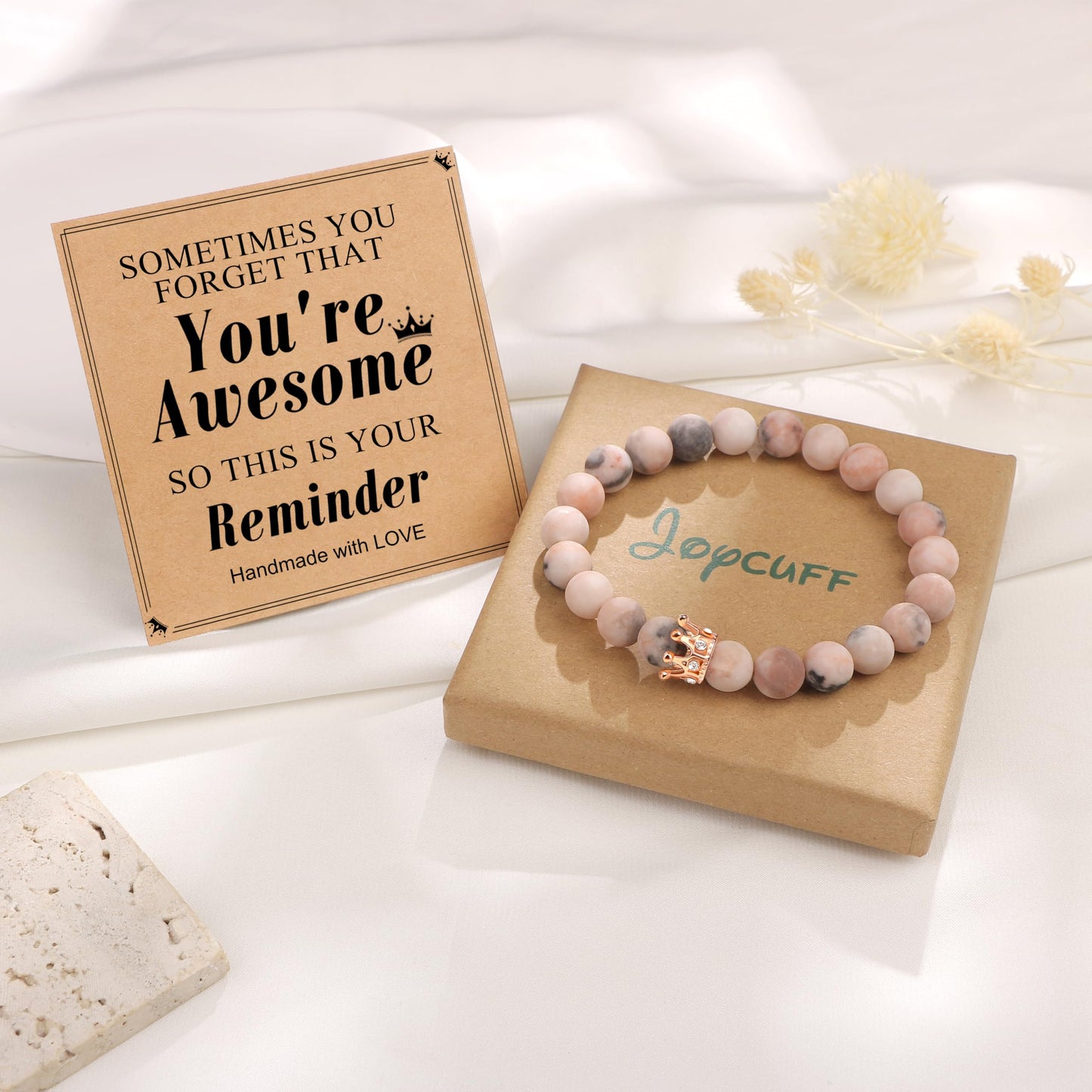 Woman Birthday Gifts Idea Friendship Gifts For Women Best Friends Besties Aunt Female Mom Daughter Granddaughter Gf Anniversary Christmas Valentines Day Graduation Healing Stone Crown Gifts For Her