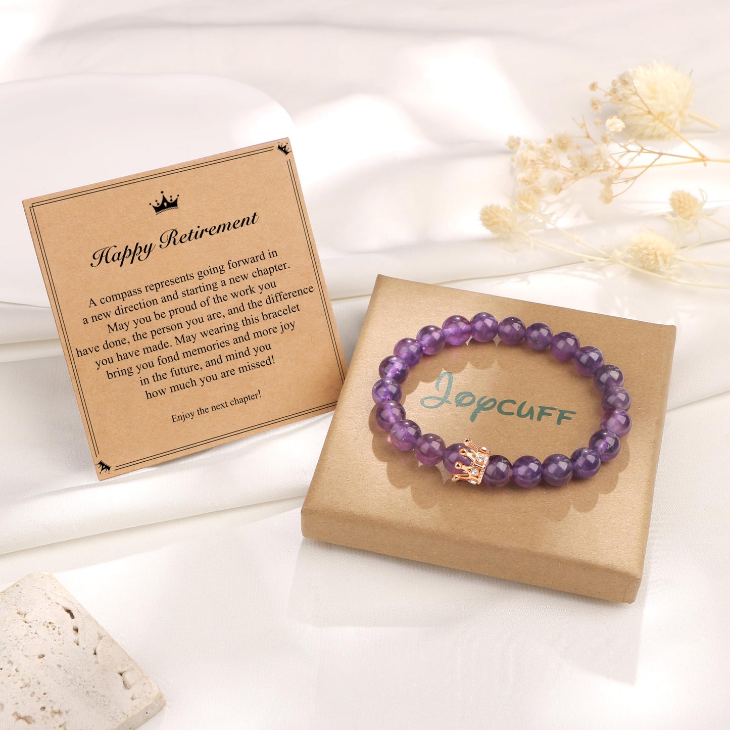 Woman Birthday Gifts Idea Friendship Gifts For Women Best Friends Besties Aunt Female Mom Daughter Granddaughter Gf Anniversary Christmas Valentines Day Graduation Healing Stone Crown Gifts For Her
