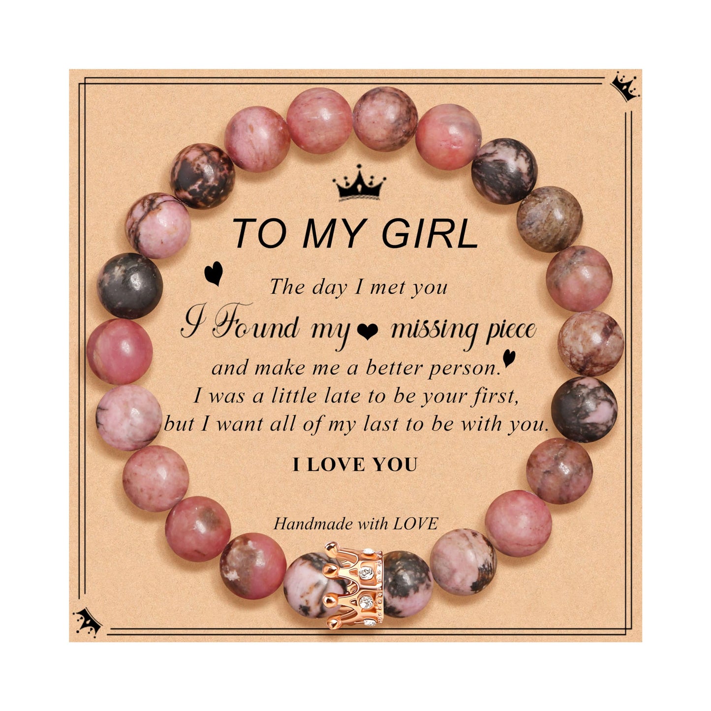 Woman Birthday Gifts Idea Friendship Gifts For Women Best Friends Besties Aunt Female Mom Daughter Granddaughter Gf Anniversary Christmas Valentines Day Graduation Healing Stone Crown Gifts For Her