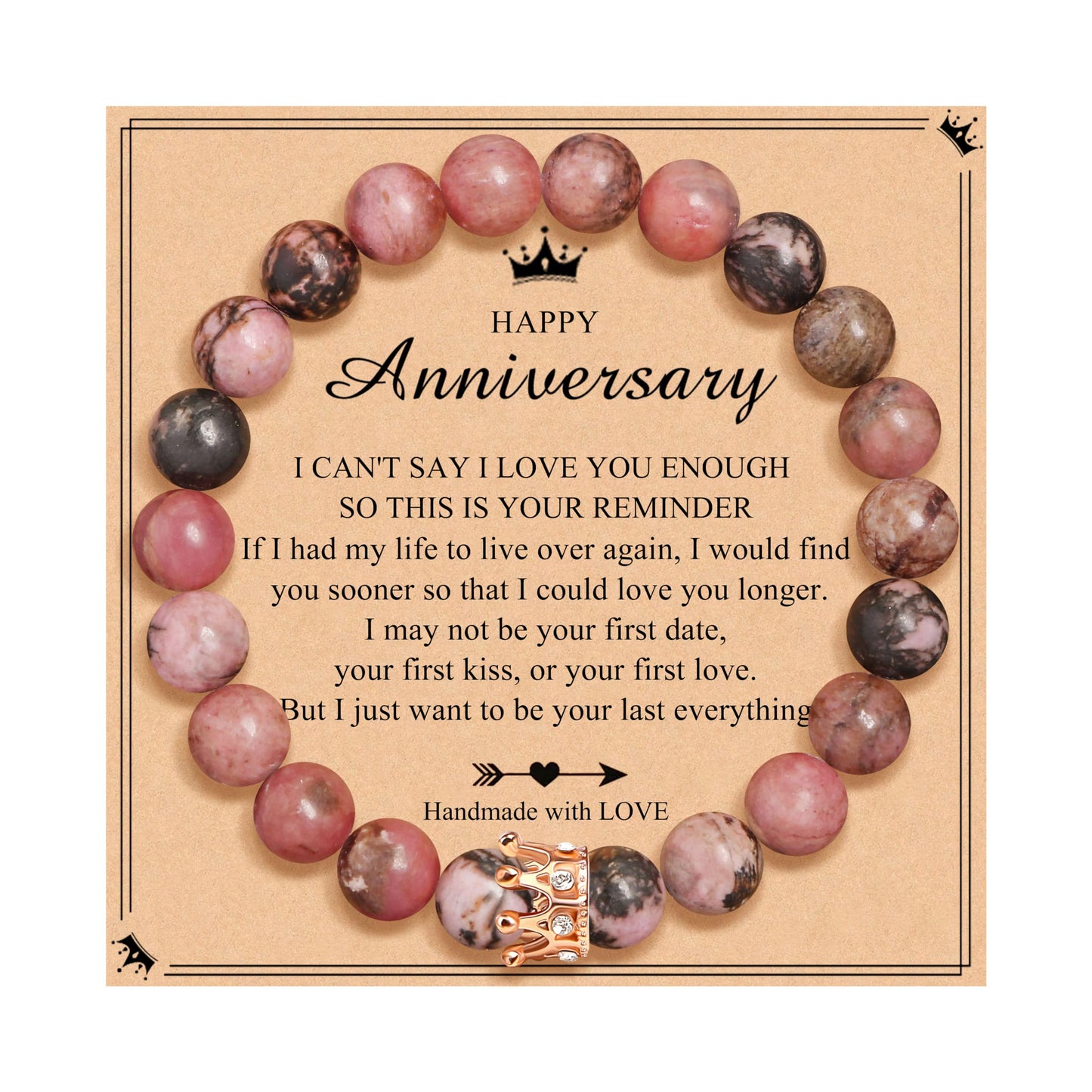 Woman Birthday Gifts Idea Friendship Gifts For Women Best Friends Besties Aunt Female Mom Daughter Granddaughter Gf Anniversary Christmas Valentines Day Graduation Healing Stone Crown Gifts For Her