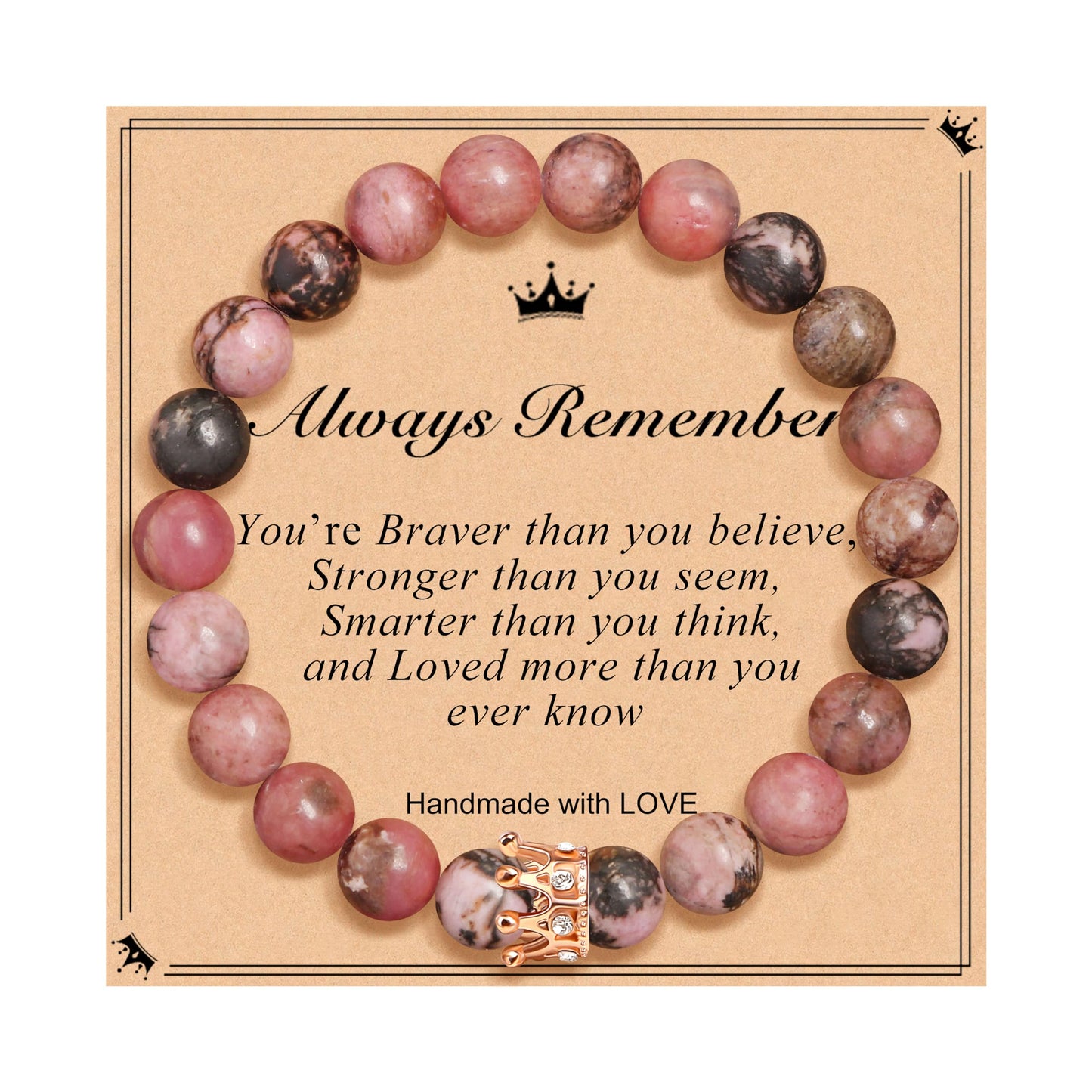 Woman Birthday Gifts Idea Friendship Gifts For Women Best Friends Besties Aunt Female Mom Daughter Granddaughter Gf Anniversary Christmas Valentines Day Graduation Healing Stone Crown Gifts For Her