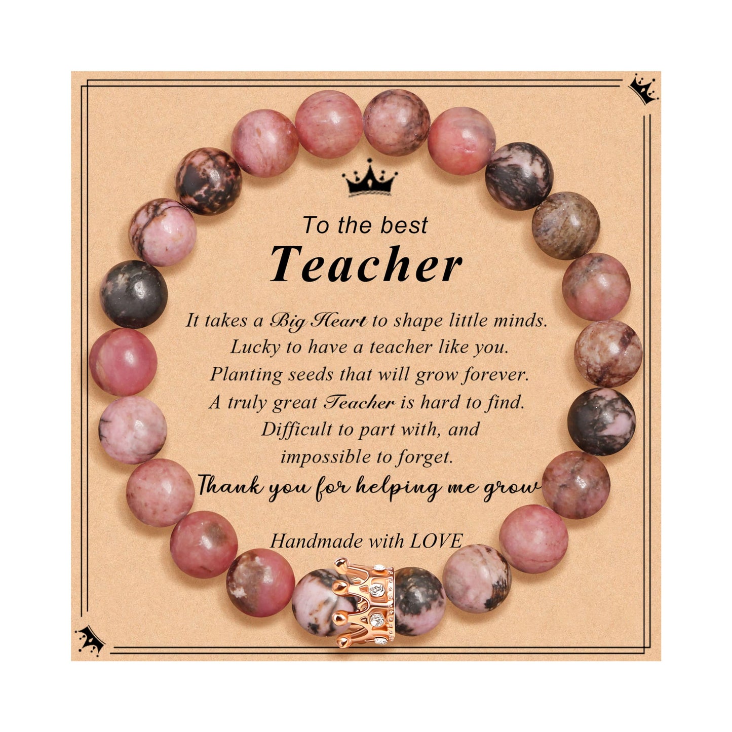Woman Birthday Gifts Idea Friendship Gifts For Women Best Friends Besties Aunt Female Mom Daughter Granddaughter Gf Anniversary Christmas Valentines Day Graduation Healing Stone Crown Gifts For Her