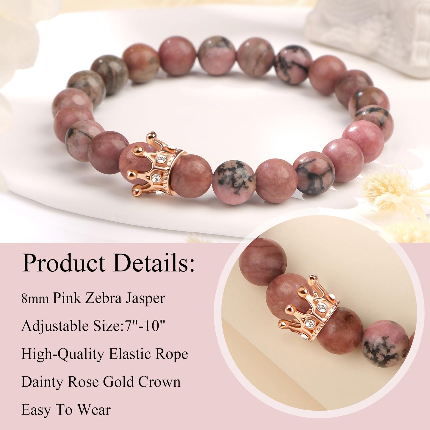 Woman Birthday Gifts Idea Friendship Gifts For Women Best Friends Besties Aunt Female Mom Daughter Granddaughter Gf Anniversary Christmas Valentines Day Graduation Healing Stone Crown Gifts For Her
