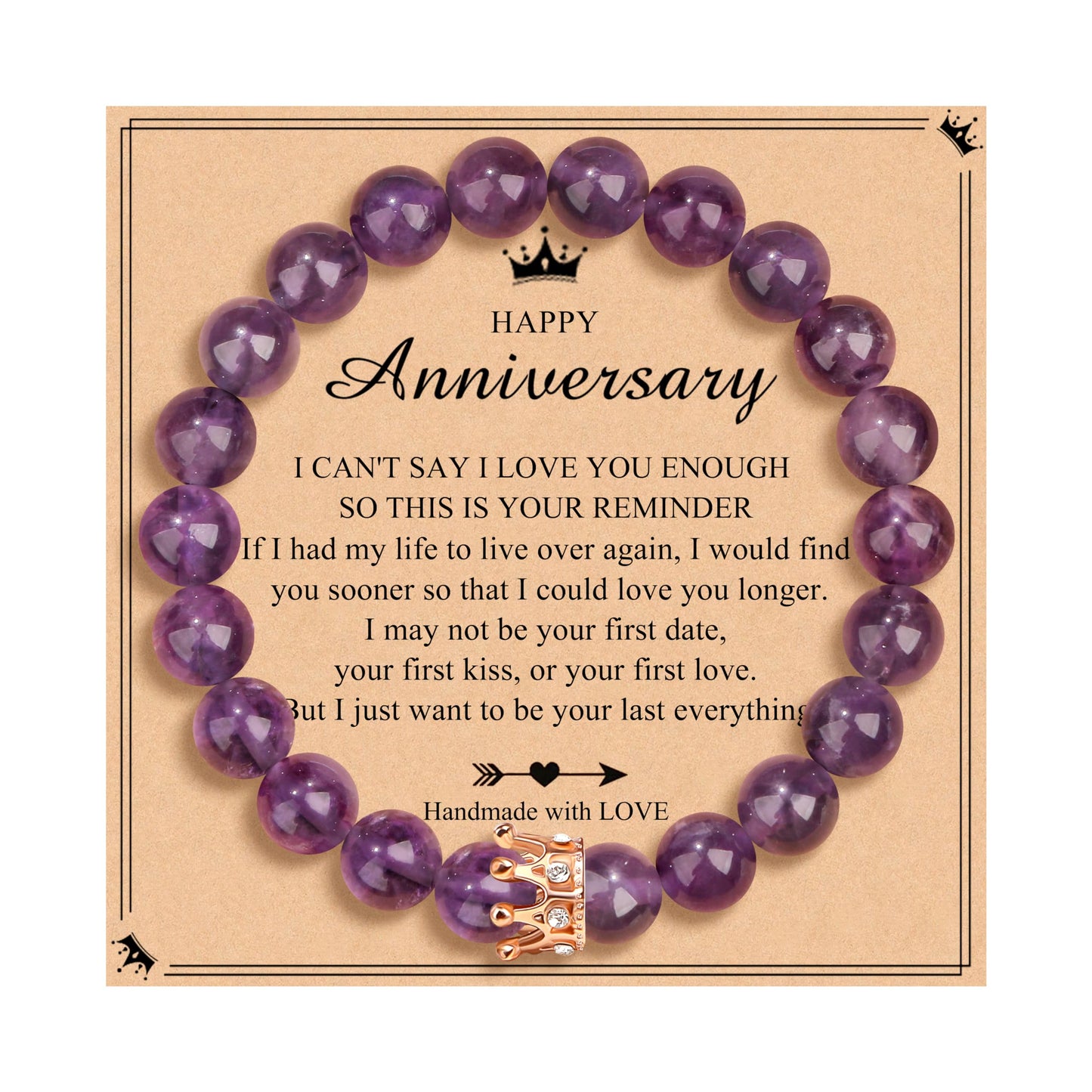 Woman Birthday Gifts Idea Friendship Gifts For Women Best Friends Besties Aunt Female Mom Daughter Granddaughter Gf Anniversary Christmas Valentines Day Graduation Healing Stone Crown Gifts For Her
