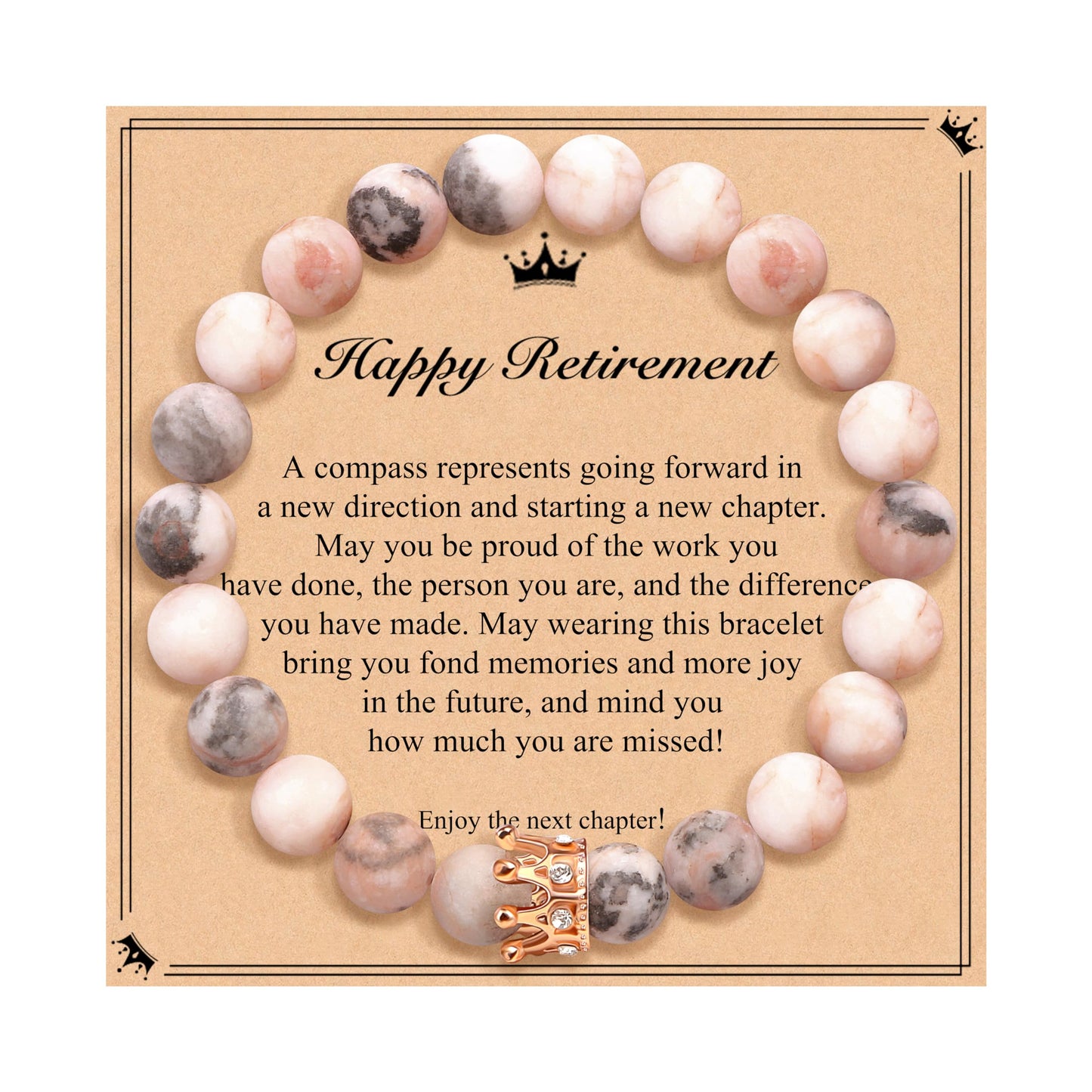 Woman Birthday Gifts Idea Friendship Gifts For Women Best Friends Besties Aunt Female Mom Daughter Granddaughter Gf Anniversary Christmas Valentines Day Graduation Healing Stone Crown Gifts For Her