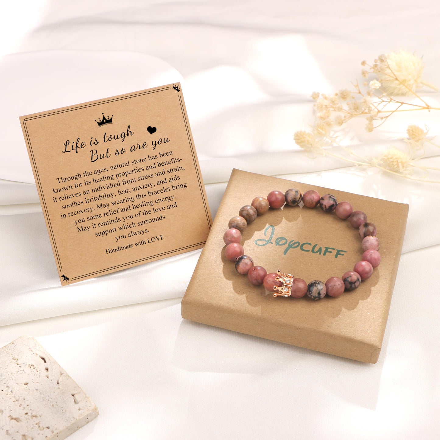 Woman Birthday Gifts Idea Friendship Gifts For Women Best Friends Besties Aunt Female Mom Daughter Granddaughter Gf Anniversary Christmas Valentines Day Graduation Healing Stone Crown Gifts For Her