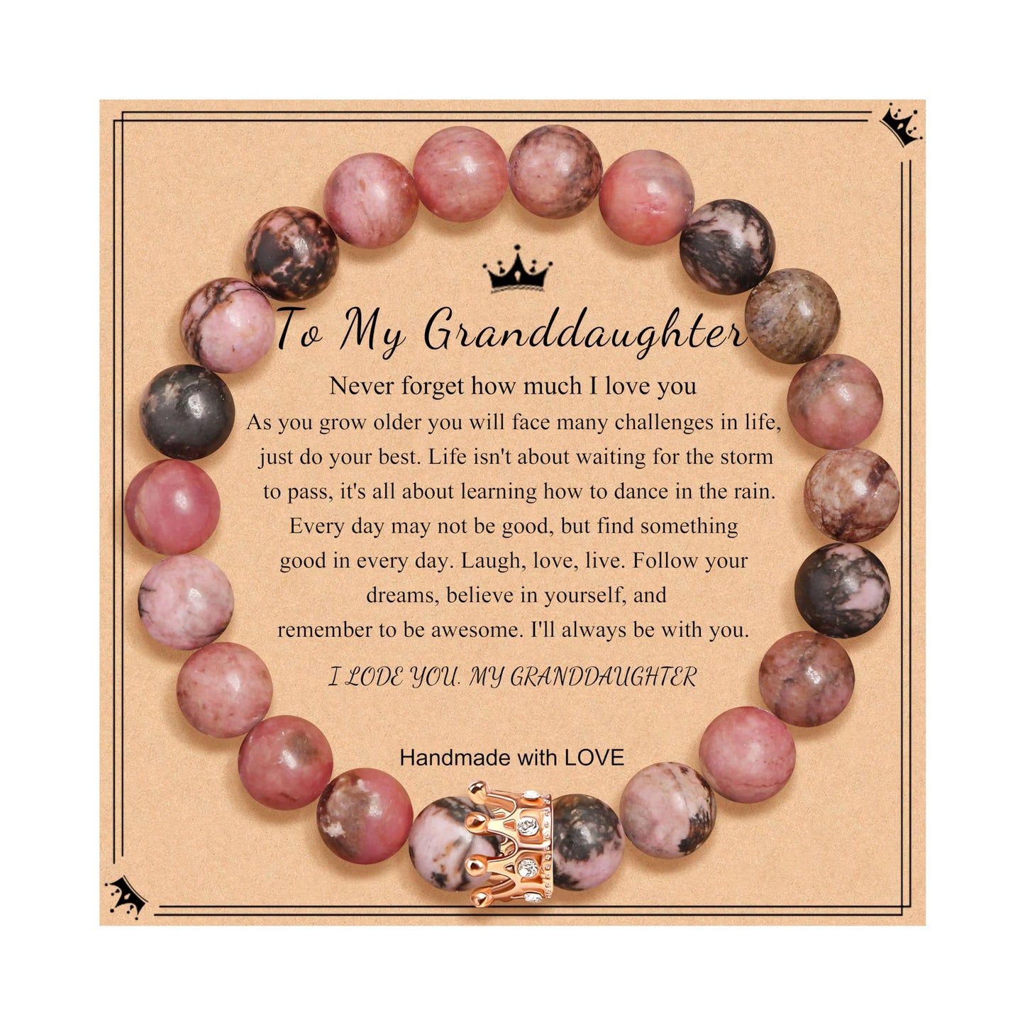 Woman Birthday Gifts Idea Friendship Gifts For Women Best Friends Besties Aunt Female Mom Daughter Granddaughter Gf Anniversary Christmas Valentines Day Graduation Healing Stone Crown Gifts For Her