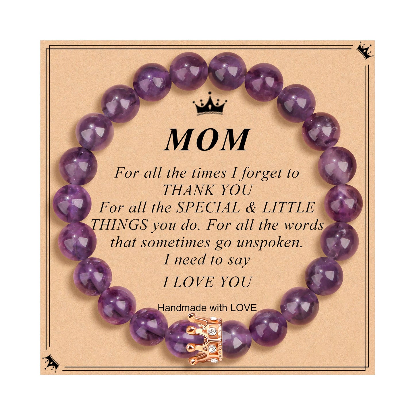 Woman Birthday Gifts Idea Friendship Gifts For Women Best Friends Besties Aunt Female Mom Daughter Granddaughter Gf Anniversary Christmas Valentines Day Graduation Healing Stone Crown Gifts For Her