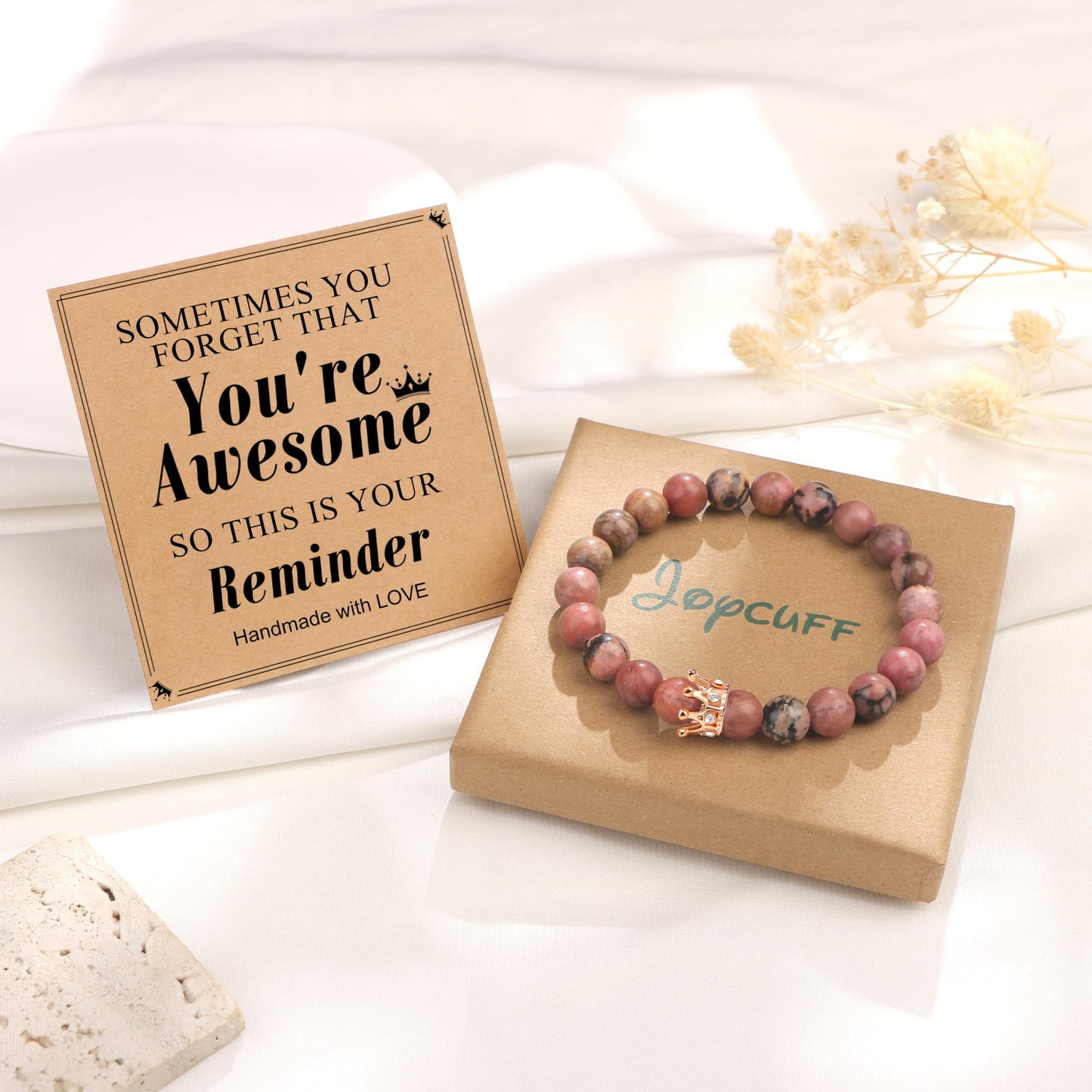 Woman Birthday Gifts Idea Friendship Gifts For Women Best Friends Besties Aunt Female Mom Daughter Granddaughter Gf Anniversary Christmas Valentines Day Graduation Healing Stone Crown Gifts For Her