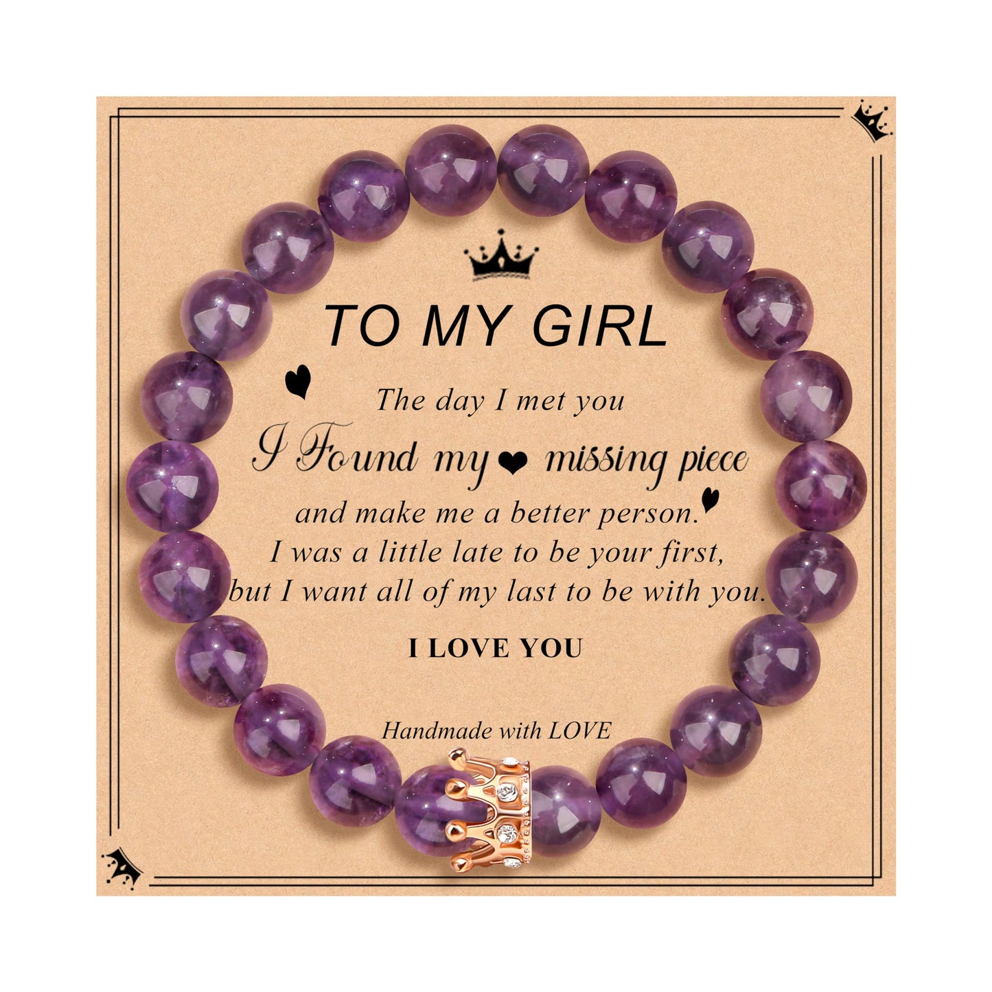 Woman Birthday Gifts Idea Friendship Gifts For Women Best Friends Besties Aunt Female Mom Daughter Granddaughter Gf Anniversary Christmas Valentines Day Graduation Healing Stone Crown Gifts For Her