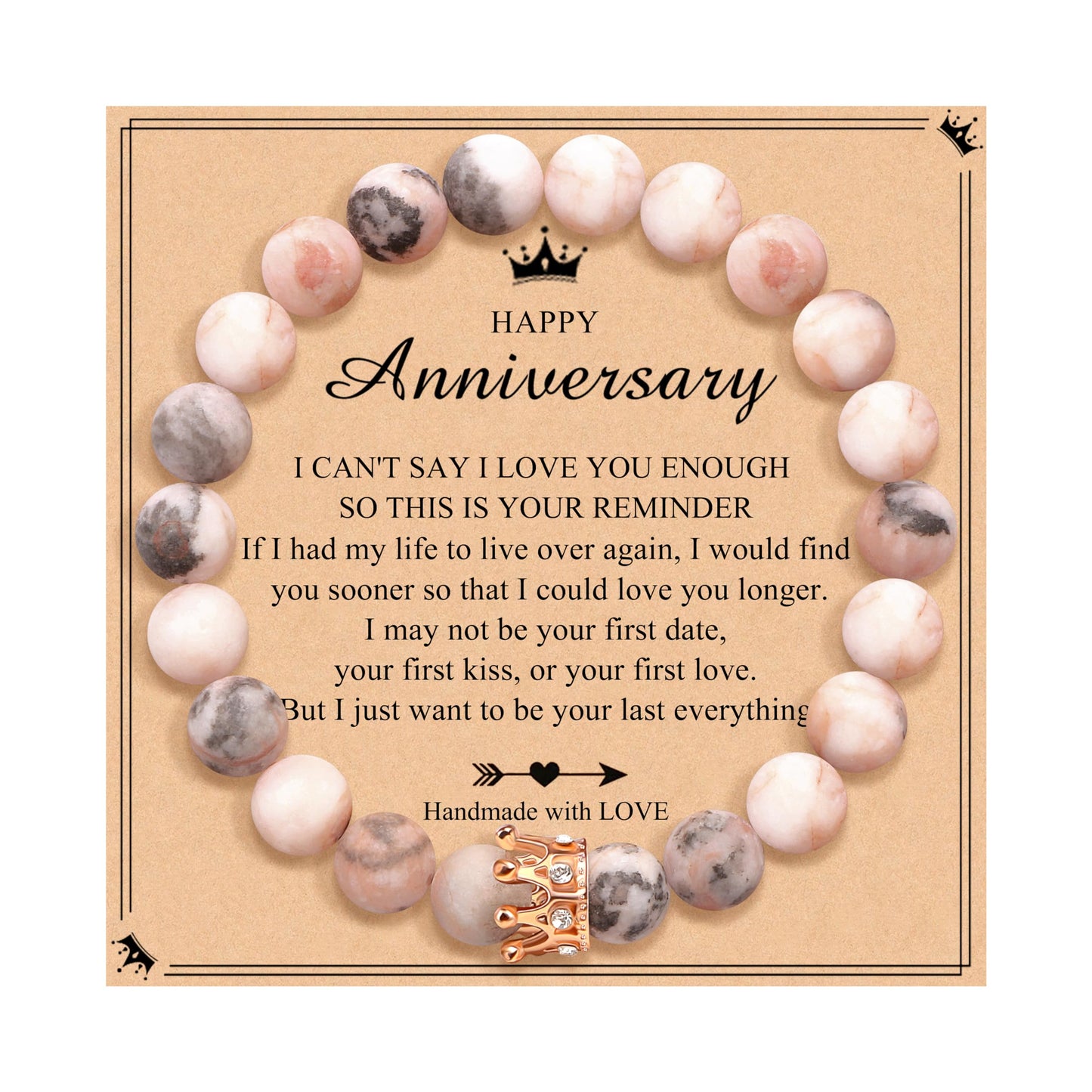 Woman Birthday Gifts Idea Friendship Gifts For Women Best Friends Besties Aunt Female Mom Daughter Granddaughter Gf Anniversary Christmas Valentines Day Graduation Healing Stone Crown Gifts For Her