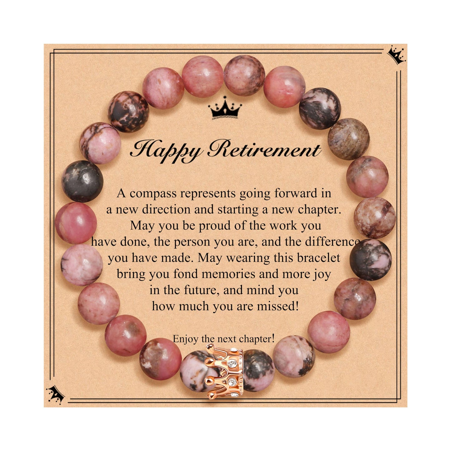 Woman Birthday Gifts Idea Friendship Gifts For Women Best Friends Besties Aunt Female Mom Daughter Granddaughter Gf Anniversary Christmas Valentines Day Graduation Healing Stone Crown Gifts For Her