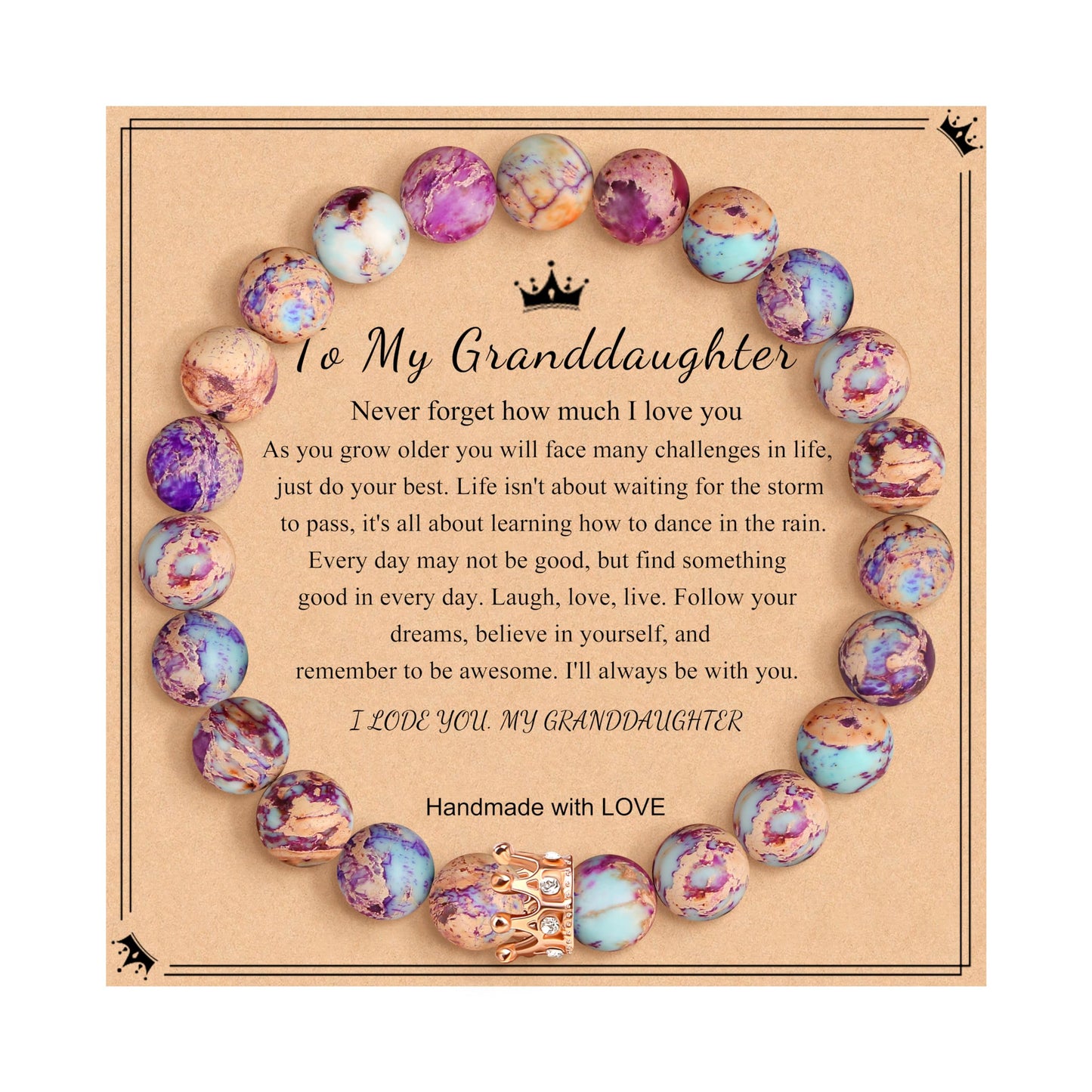 Woman Birthday Gifts Idea Friendship Gifts For Women Best Friends Besties Aunt Female Mom Daughter Granddaughter Gf Anniversary Christmas Valentines Day Graduation Healing Stone Crown Gifts For Her