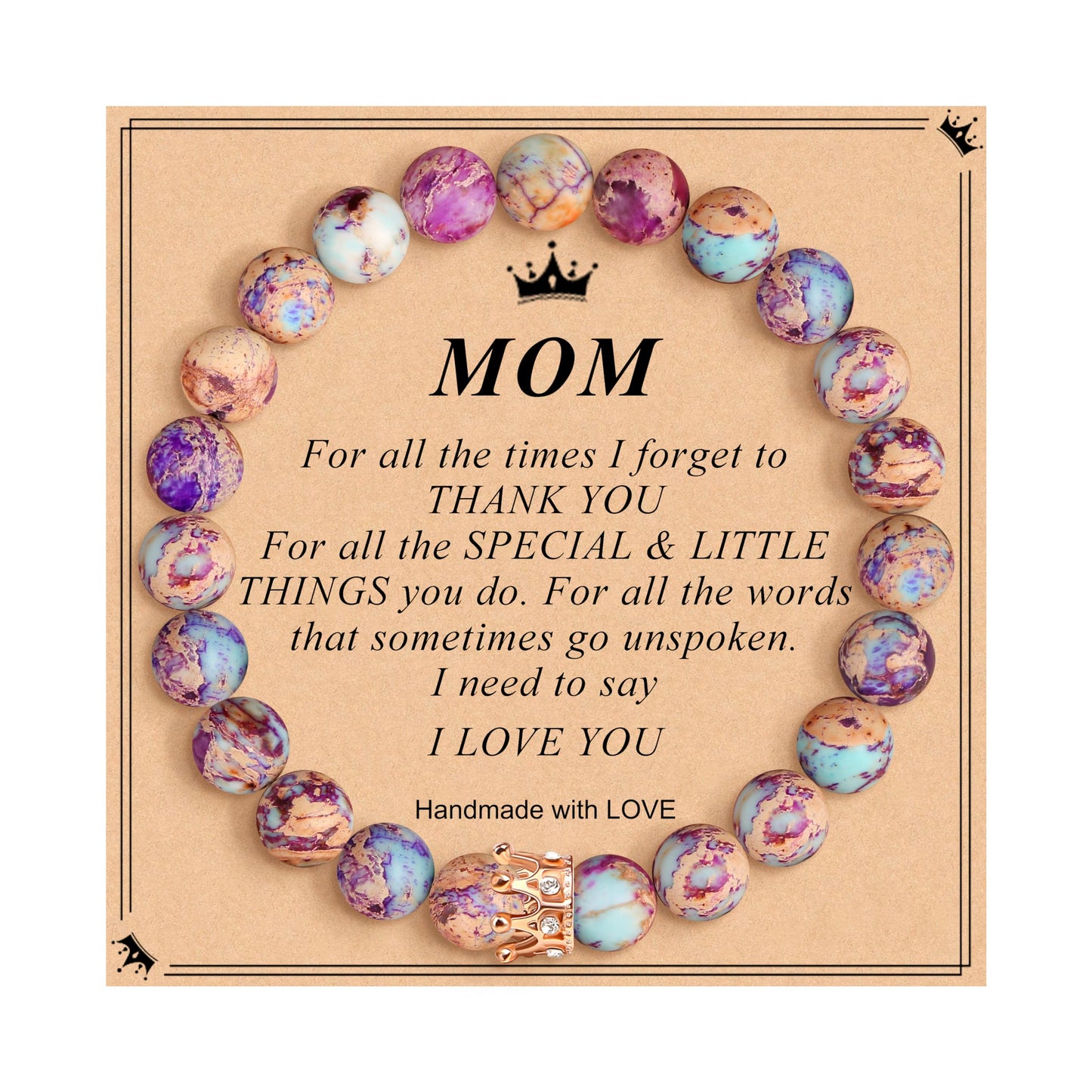 Woman Birthday Gifts Idea Friendship Gifts For Women Best Friends Besties Aunt Female Mom Daughter Granddaughter Gf Anniversary Christmas Valentines Day Graduation Healing Stone Crown Gifts For Her