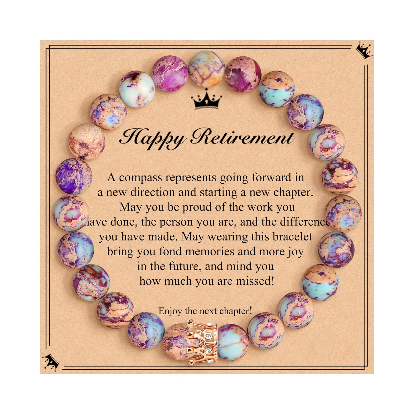 Woman Birthday Gifts Idea Friendship Gifts For Women Best Friends Besties Aunt Female Mom Daughter Granddaughter Gf Anniversary Christmas Valentines Day Graduation Healing Stone Crown Gifts For Her