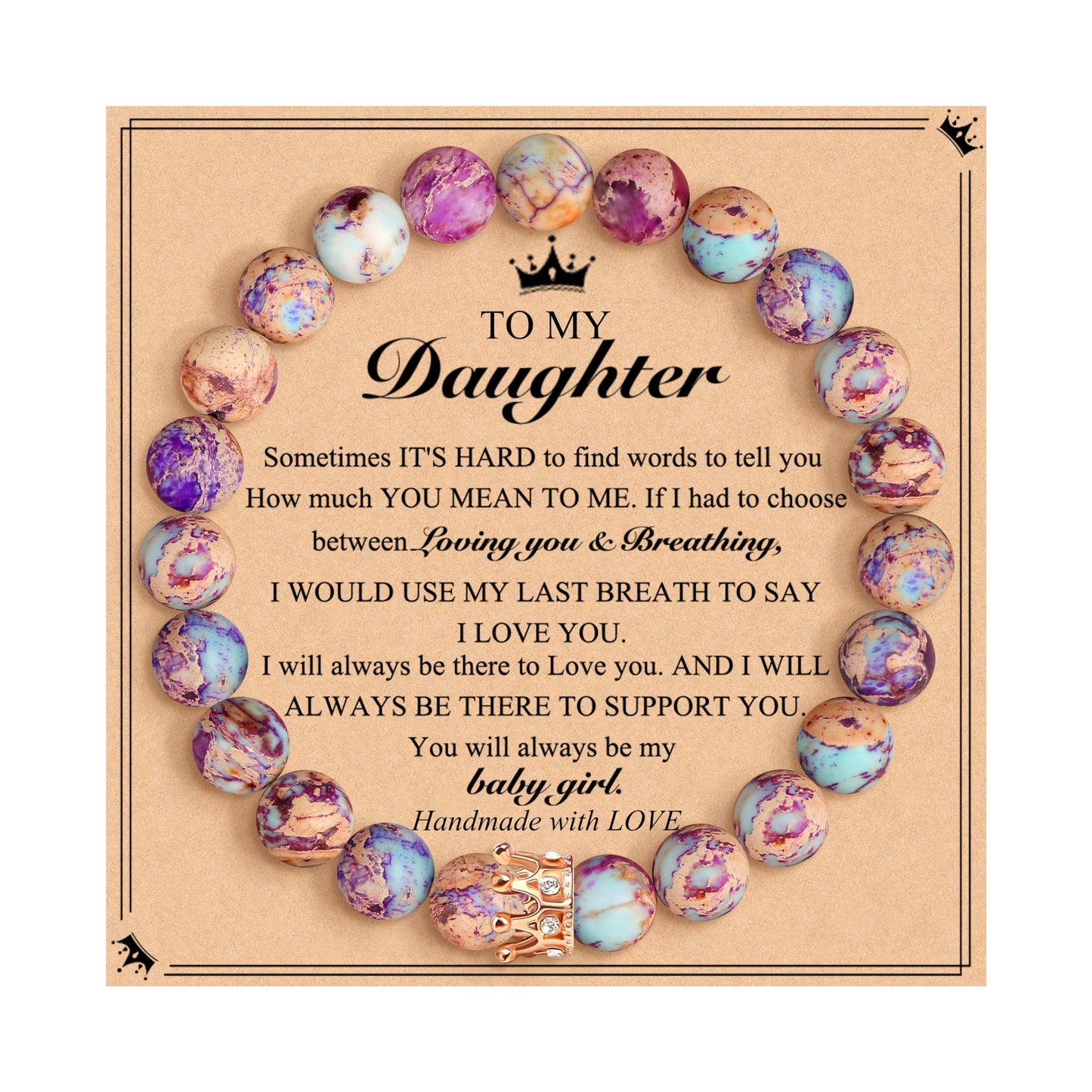 Woman Birthday Gifts Idea Friendship Gifts For Women Best Friends Besties Aunt Female Mom Daughter Granddaughter Gf Anniversary Christmas Valentines Day Graduation Healing Stone Crown Gifts For Her