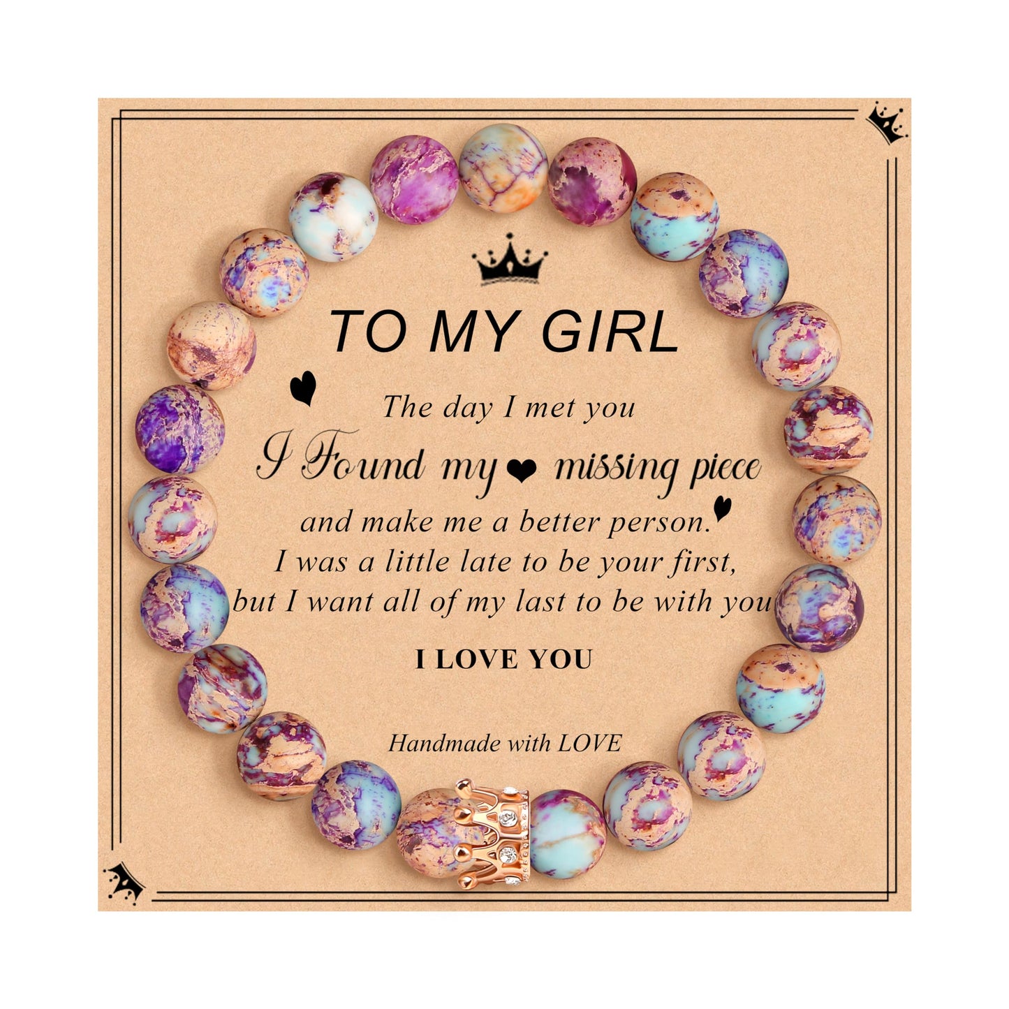 Woman Birthday Gifts Idea Friendship Gifts For Women Best Friends Besties Aunt Female Mom Daughter Granddaughter Gf Anniversary Christmas Valentines Day Graduation Healing Stone Crown Gifts For Her