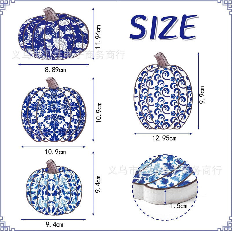Autumn Thanksgiving Layered Tray Decoration Harvest Festival Wooden Pumpkin Desktop Ornaments Home Decoration - DigiVirt