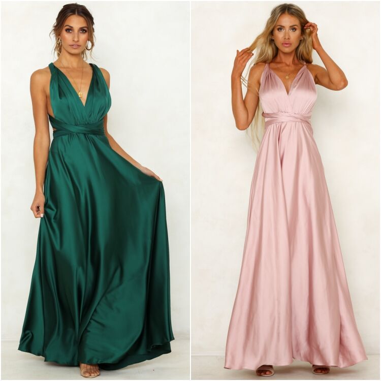 Bridesmaid Dress Floor Length Wedding Dress Evening dress - DigiVirt
