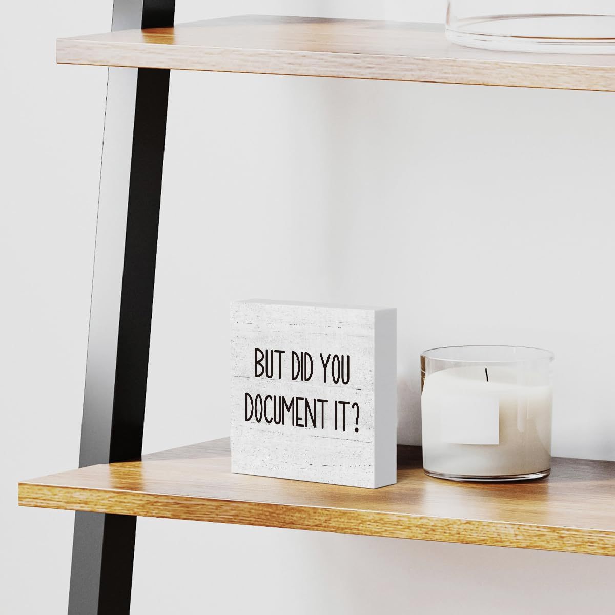 But Did You Document It Office Decor Wooden Box Sign Decorative Funny Office Wood Box Sign Home Rustic Farmhouse Square DeskDecor Sign for Shelf 5 x 5 InchesWooden Square Decoration Creative Ornaments Office Home Fun Wooden Box Desktop Decorations - DigiVirt