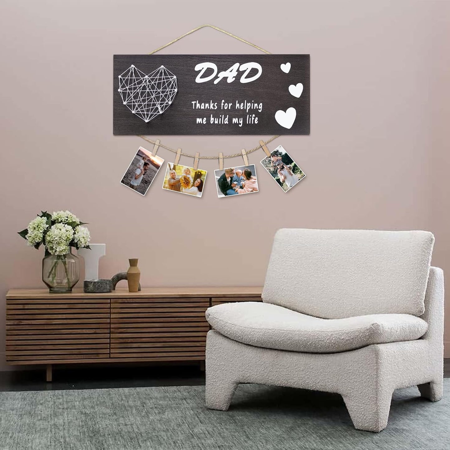 Christmas Gifts for Dad from Daughter Son Kids Unique Picture Frame for Dad, Stepdad, Father in Law for Fathers Day Birthday Thanksgiving Wedding Valentine New Year - DigiVirt
