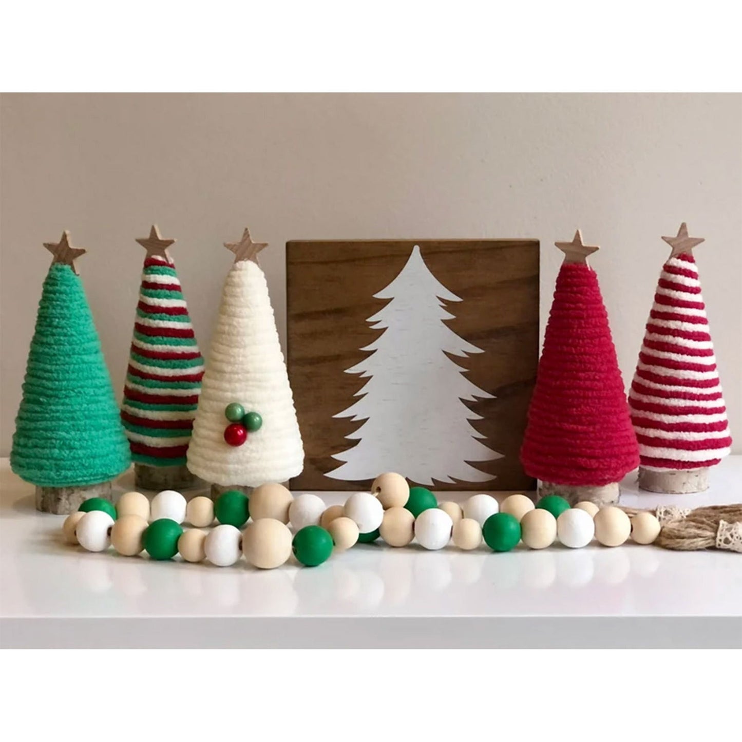 Christmas Mini Christmas Tree Table Shelf Scene Layout Decorations Tray Ornaments - DigiVirt