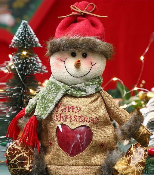 Christmas Santa Snowman Bag Gift Zipper Bag Christmas Eve Apple Packaging Bag Candy Gift Bag Wholesale - DigiVirt