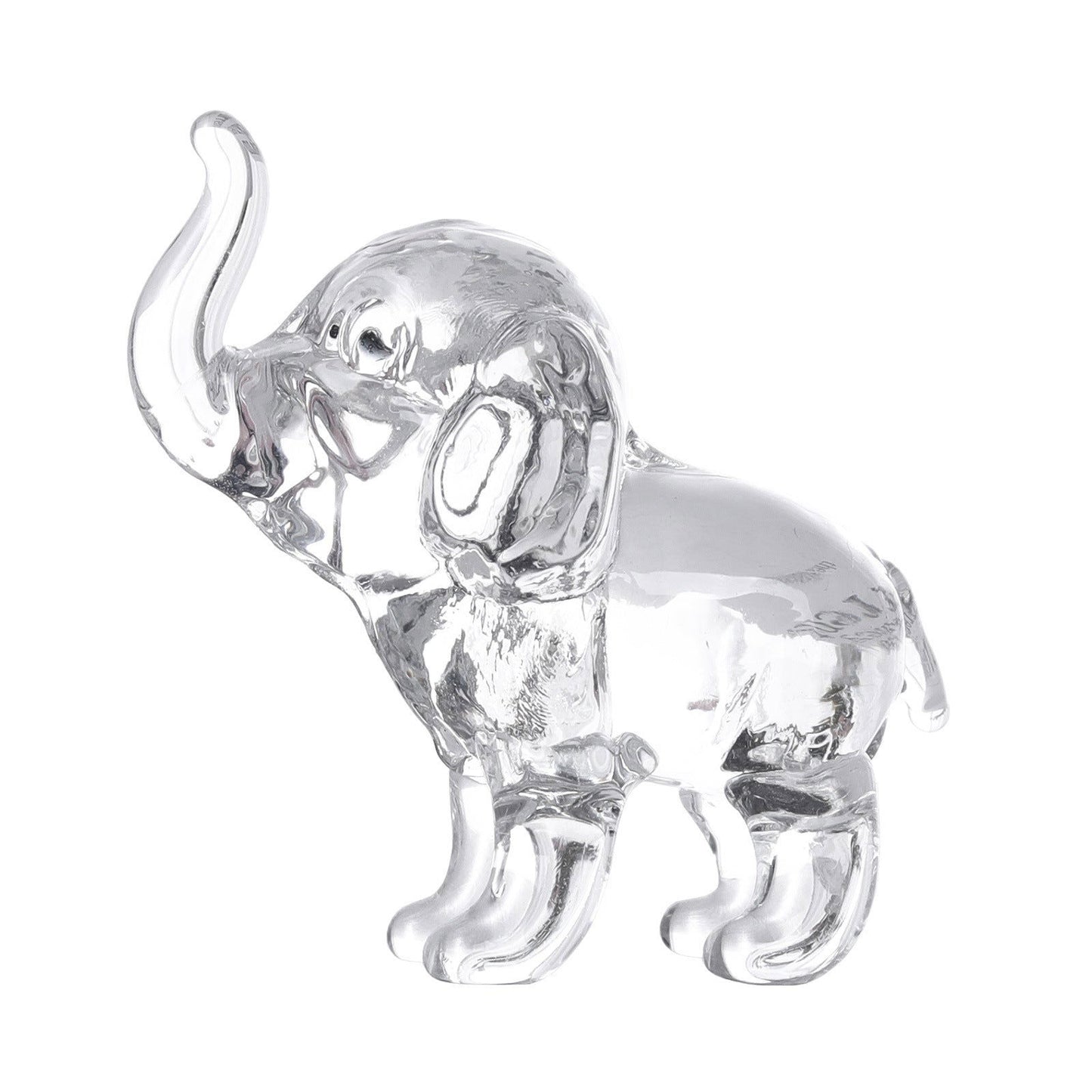 Crystal Elephant With Diamond Transparent Crystal Crafts Office Indoor Living Room Entrance Ornaments Children's Birthday Gift - DigiVirt