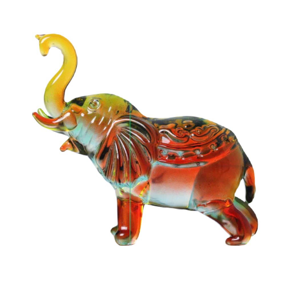 Crystal Elephant With Diamond Transparent Crystal Crafts Office Indoor Living Room Entrance Ornaments Children's Birthday Gift - DigiVirt