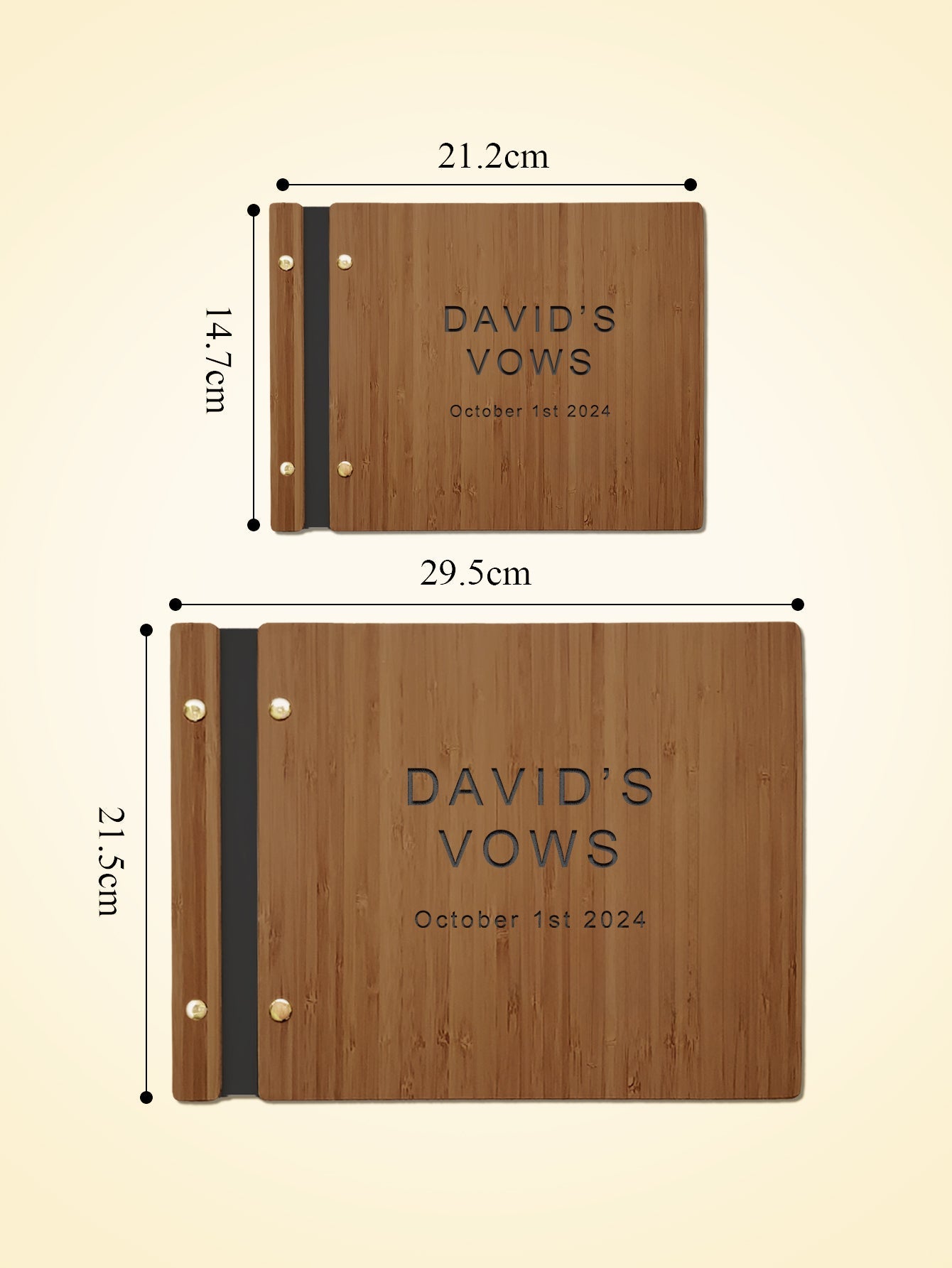 Custom Engraved Wooden Wedding Guest Books - DigiVirt