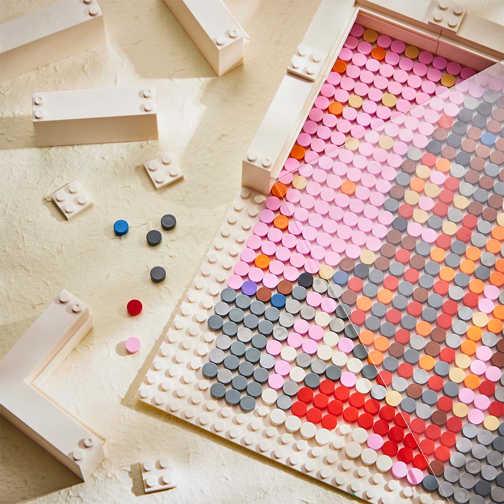 Custom Face Mosaic Portrait Pixel Art Building Block Brick Personalized Photo Frame Decor - DigiVirt