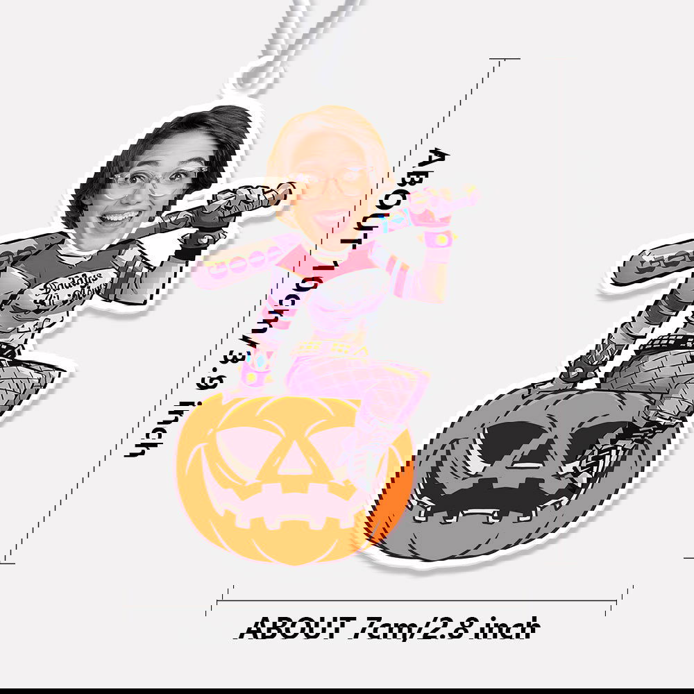 Custom Halloween Car Air Freshener Funny Rearview Mirror Ornament for Halloween Gift - DigiVirt