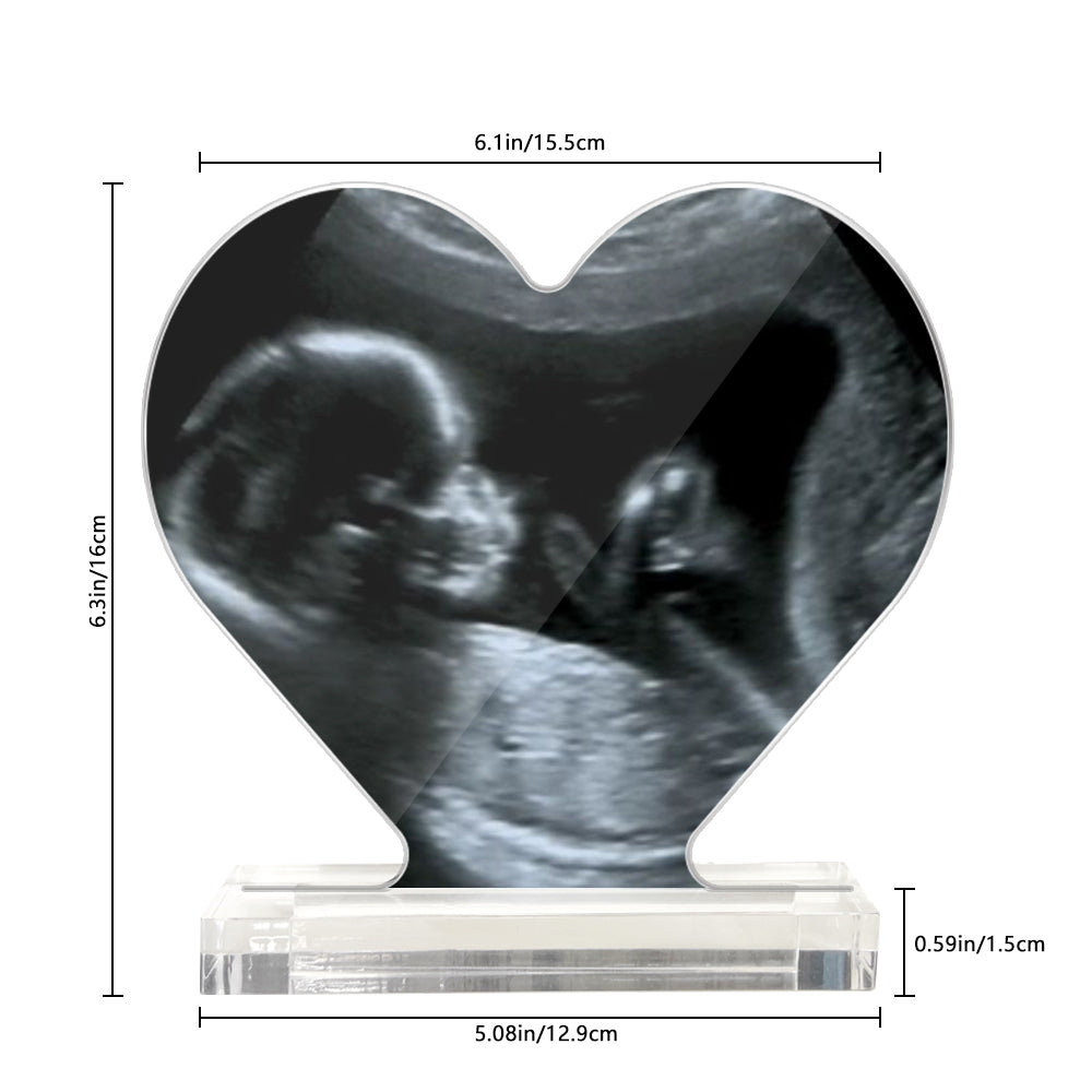 Custom Heart Shaped Acrylic Plaque - DigiVirt