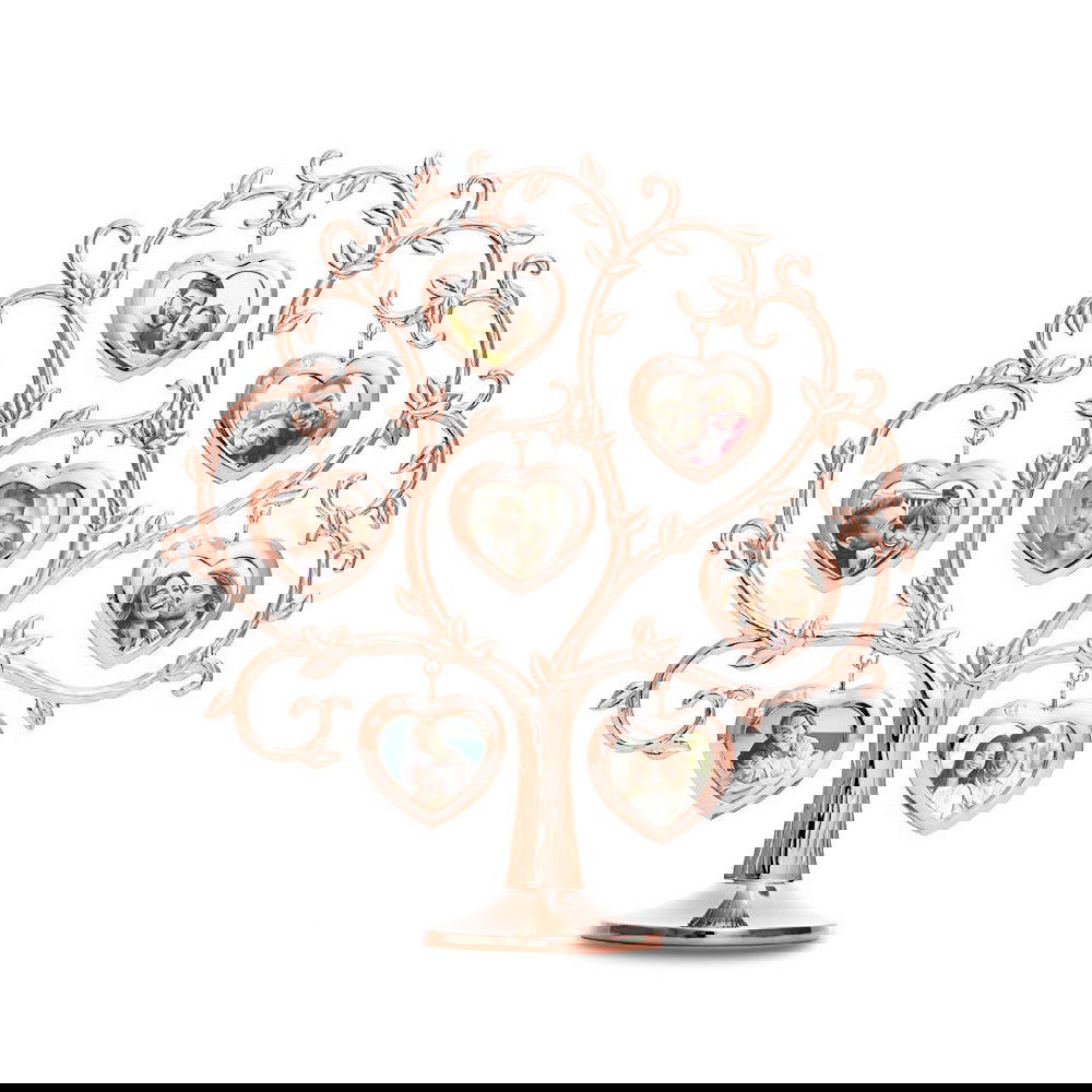 Custom Photo Family Tree With 7 Hanging Picture Frames Metal Table Top Decoration - DigiVirt