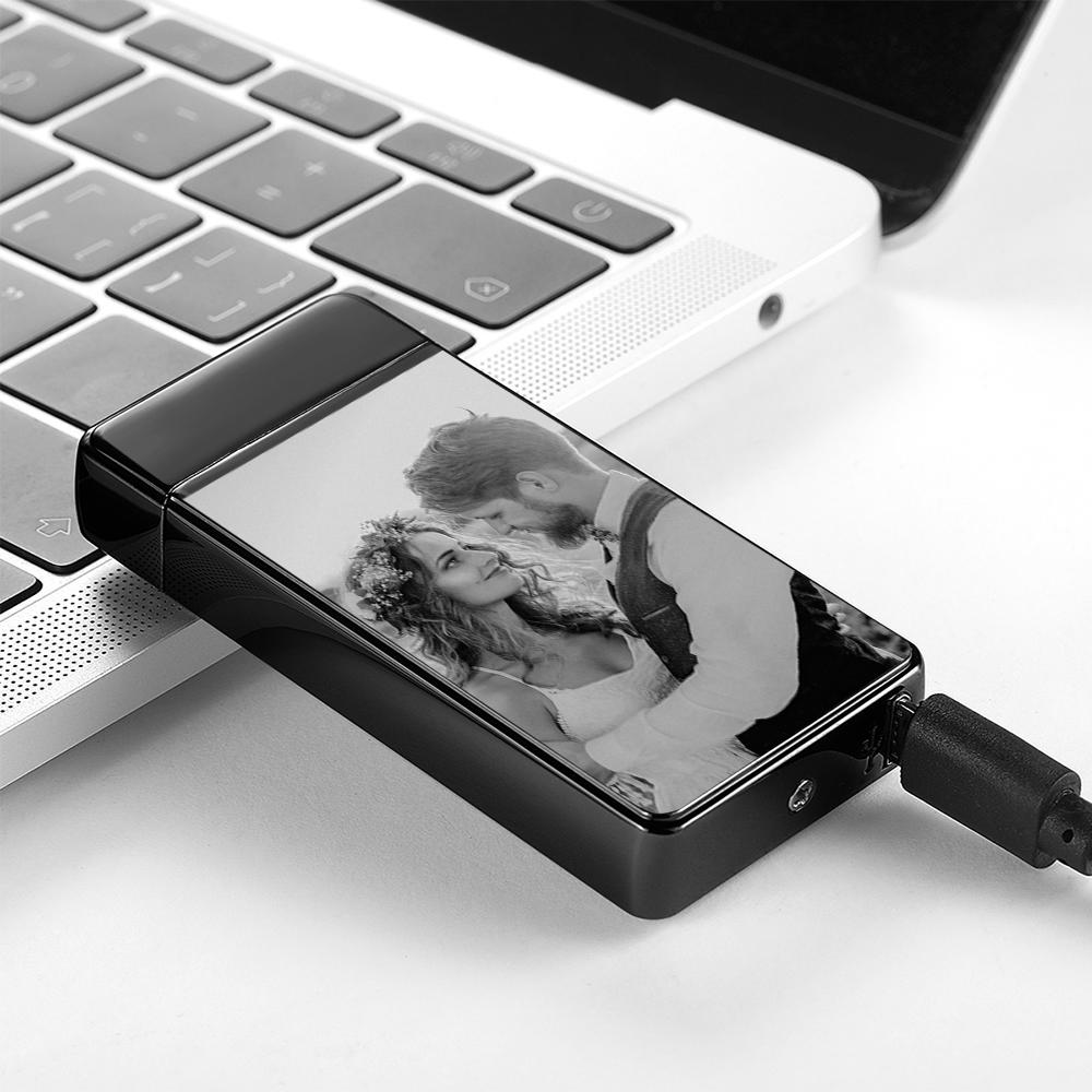 Custom Photo Lighter Engraved Calendar Lighter Valentine's Gift For Lovers - DigiVirt