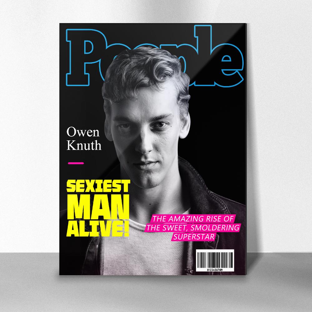 Custom Photo People Magazine Cover Plaque Gift For Boyfriend - DigiVirt