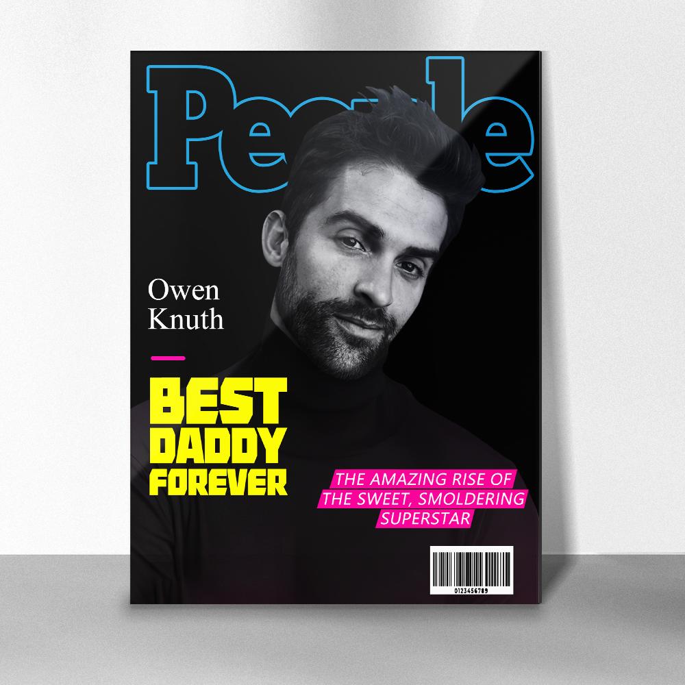 Custom Photo People Magazine Cover Plaque Gift For Boyfriend - DigiVirt