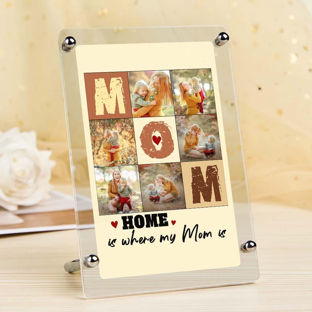 Custom Photo Plaque Gift Mom Collage Plauqe Mother's Day Photo Gift - DigiVirt
