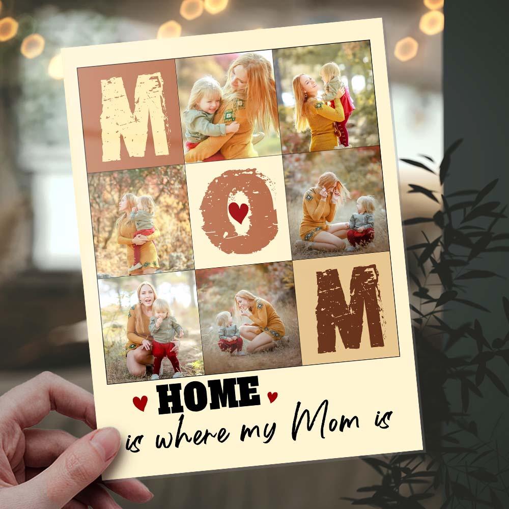 Custom Photo Plaque Gift Mom Collage Plauqe Mother's Day Photo Gift - DigiVirt