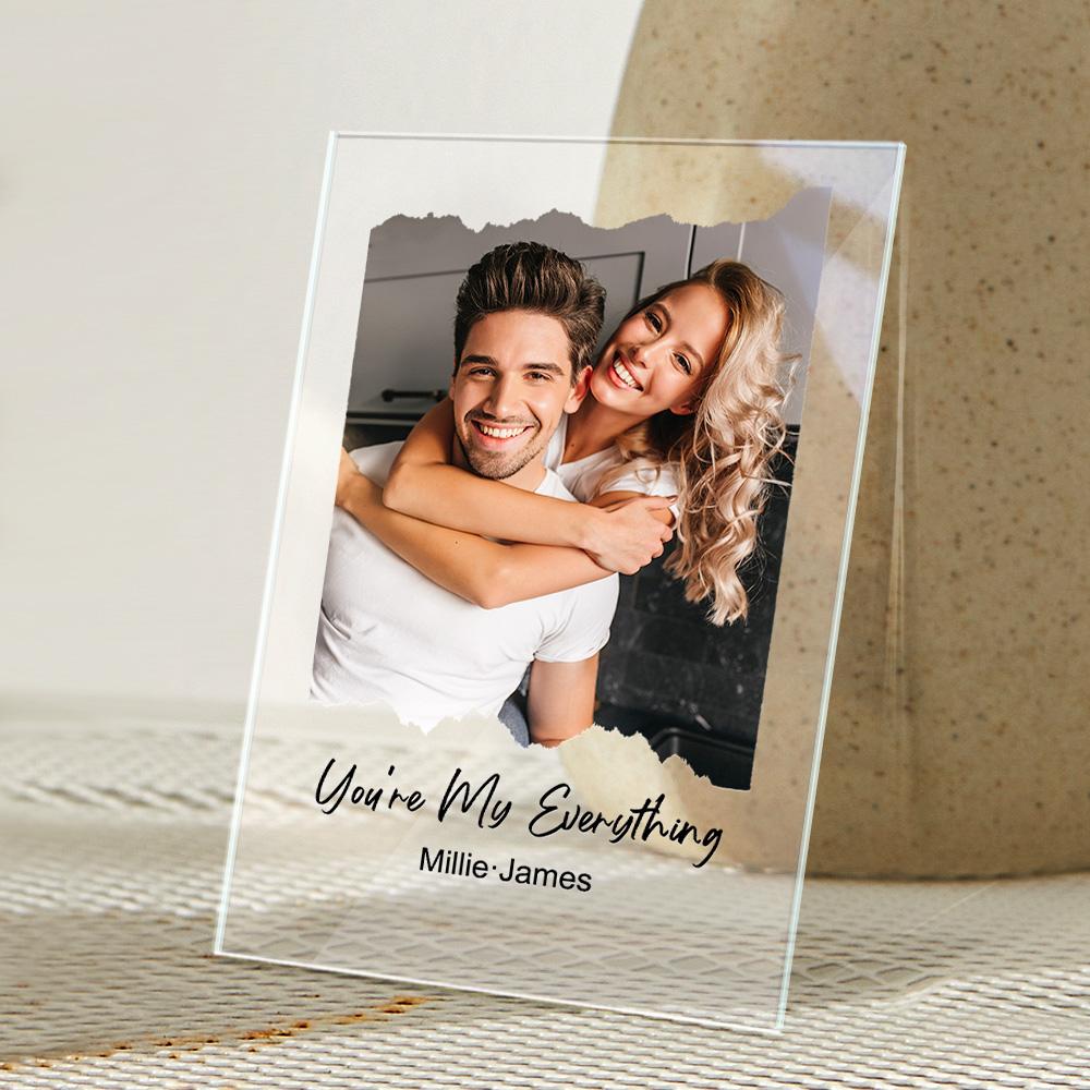 Custom Photo Plaque With Text Personalized Plaque For Lover - DigiVirt