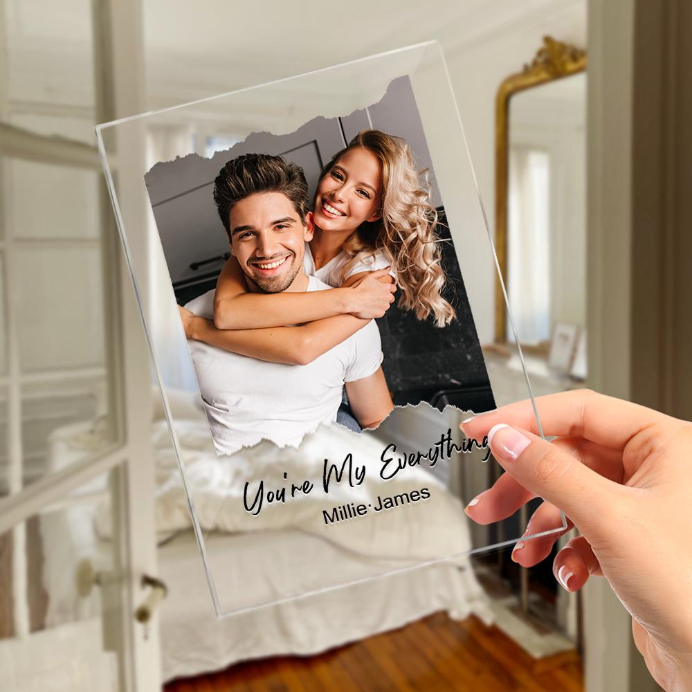 Custom Photo Plaque With Text Personalized Plaque For Lover - DigiVirt